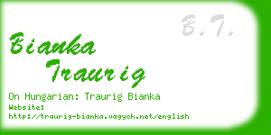 bianka traurig business card